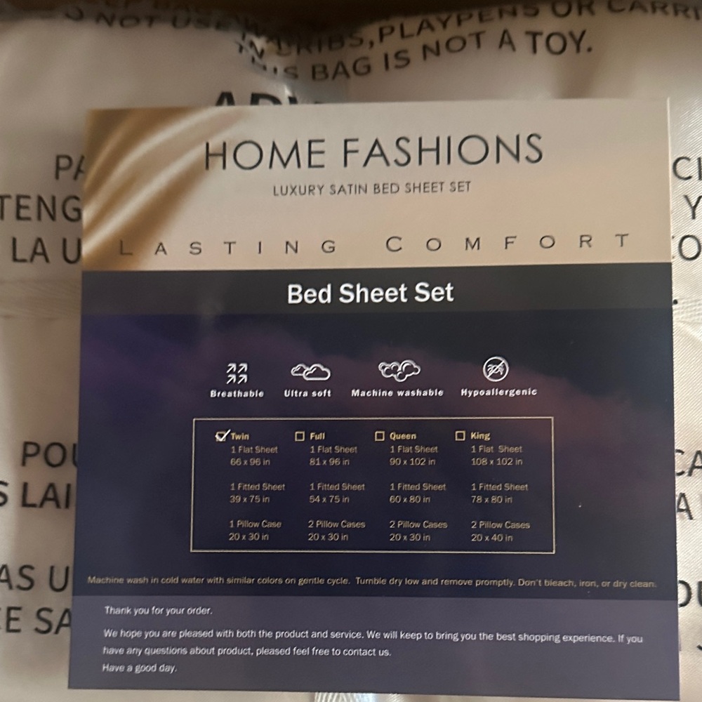 Luxury Cream/Light Yellow Twin Bed Sheet Set